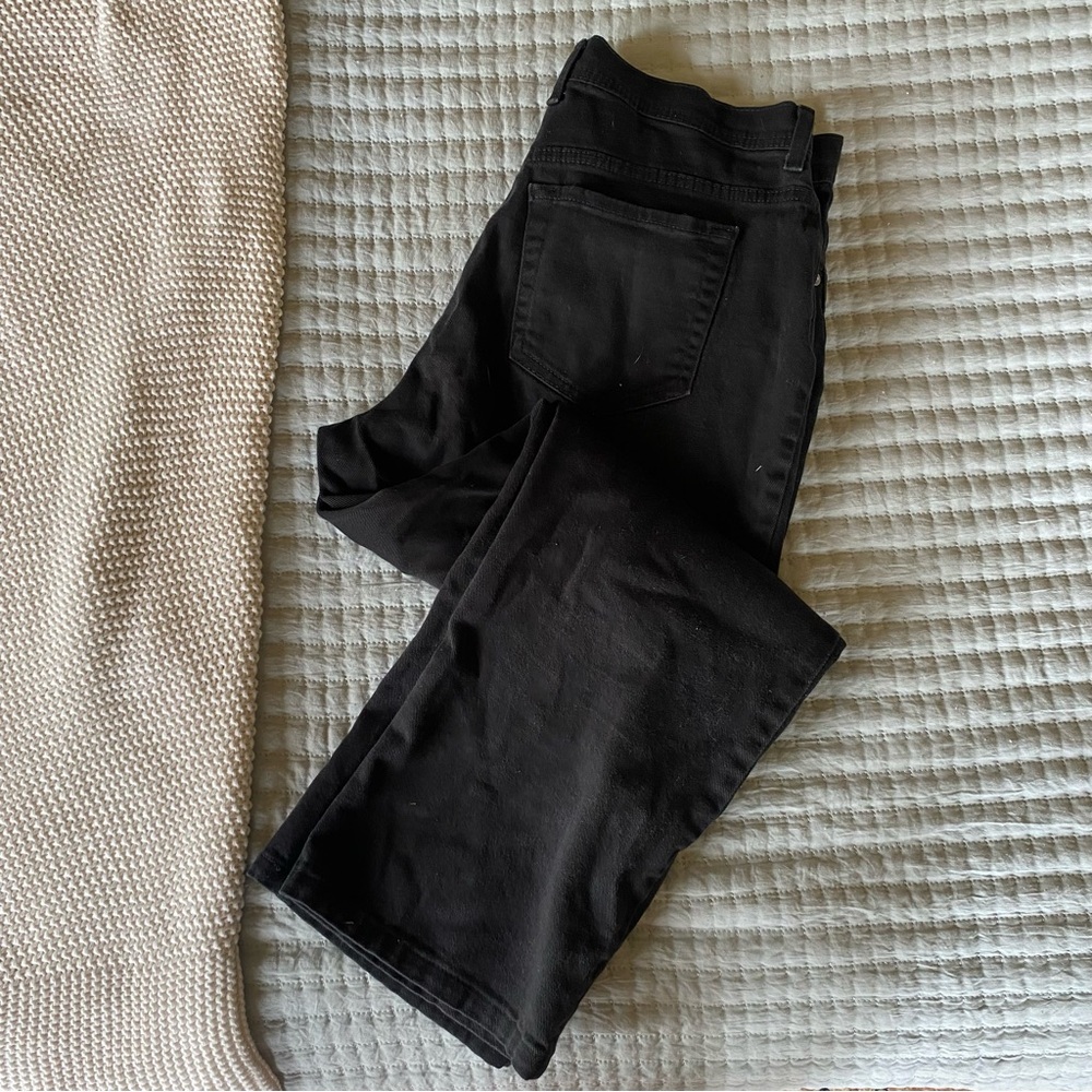 Gloria Vanderbilt Black Flare Wide Leg Jeans